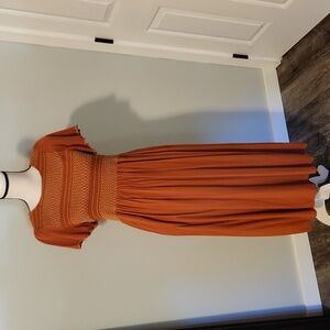 Polagram terracotta dress